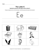 Letter E Pictures 