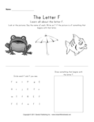 Letter F 
