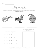 Letter G 