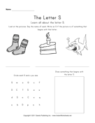 Letter S 