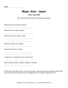 Maps Asia Japan Facts