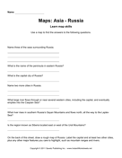 Maps Asia Russia Facts