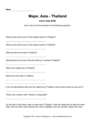 Maps Asia Thailand Facts