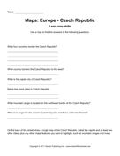 Maps Europe Czech Republic Facts