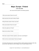 Maps Europe Finland Facts