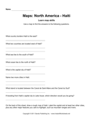 Maps North America Haiti Facts