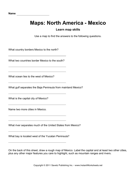 Maps North America Mexico Facts
