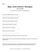 Maps North America Nicaragua Facts