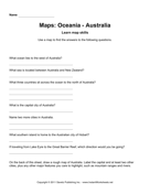 Maps Oceania Australia Facts