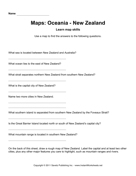 Maps Oceania New Zealand Facts