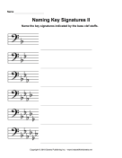 Naming Key Signatures Bass Clef II