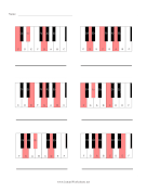 Piano Common Minor Chords Name Chord
