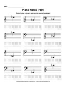 Piano Notes Flat