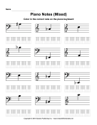 Piano Notes Mixed