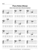 Piano Notes Sharp