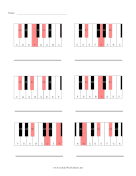 Piano Uncommon Major Chords Name Chord