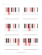Piano Uncommon Minor Chords Name Chord