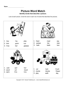 Picture Word Match 