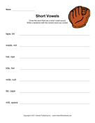 Short Vowels Phonics 