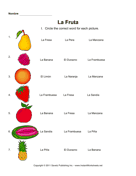 Spanish Fruit Identification
