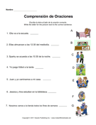 Spanish Present Tense Sentences Elementary