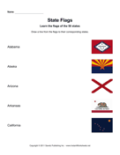 State Flags AL CA