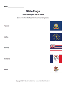 State Flags HI IA