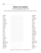 States Capitals AL MO