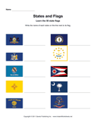 States Flags Names PA ND