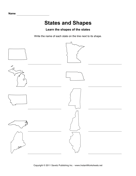 States Shapes ND IL