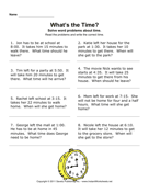 Time Word Problems 