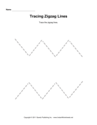 Tracing Zigzag Lines 